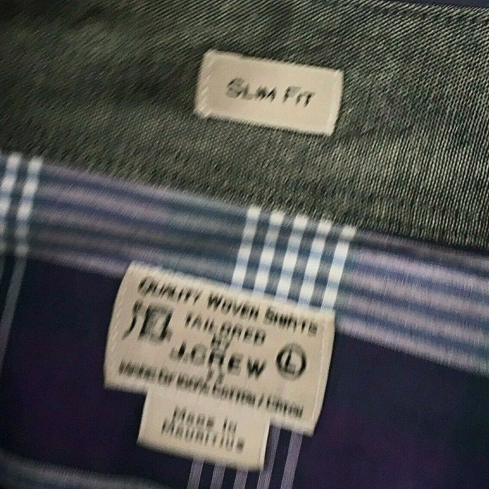 J. Crew Men's Button Down Shirt Purple Size Large - Picture 4 of 6